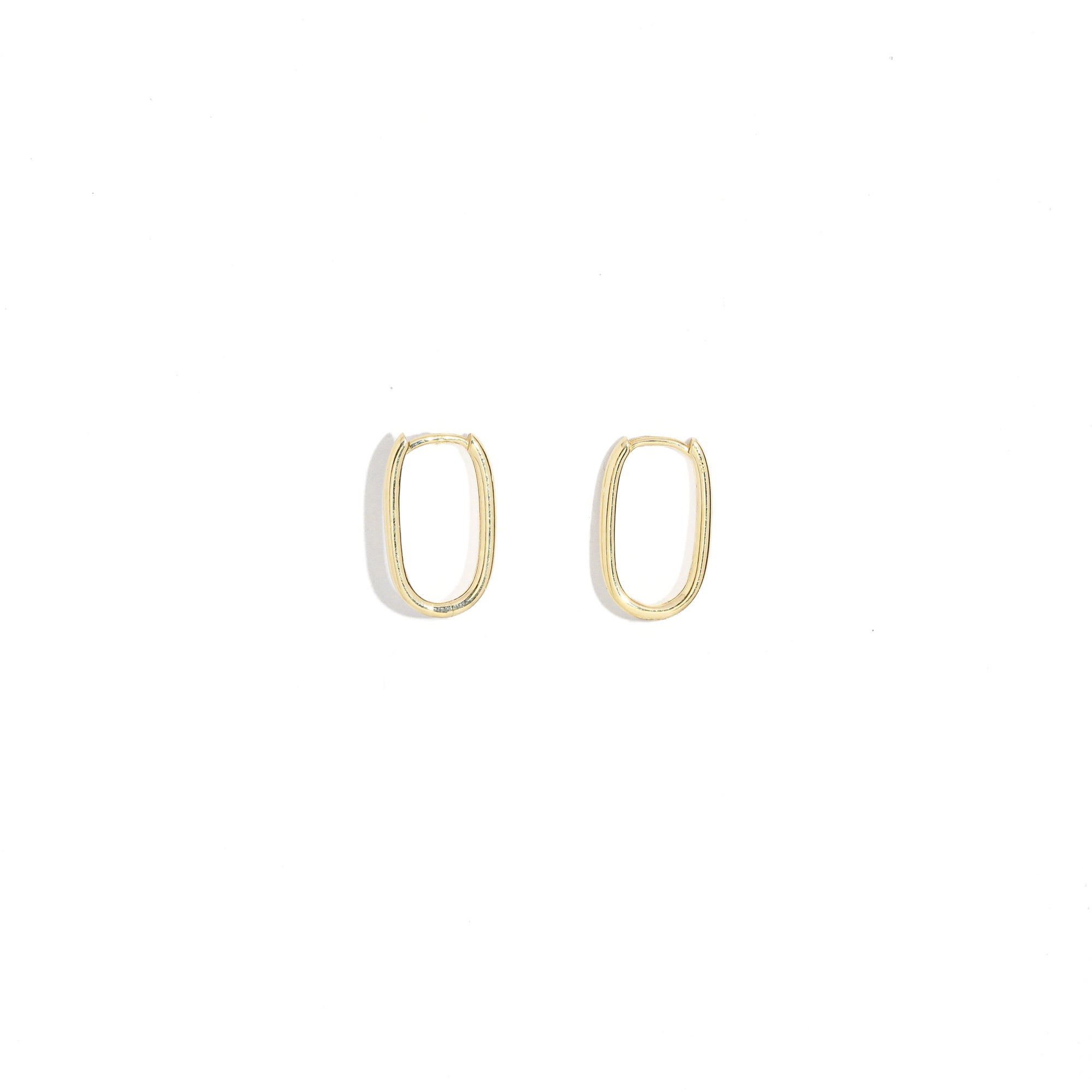 Oval Huggie Earrings