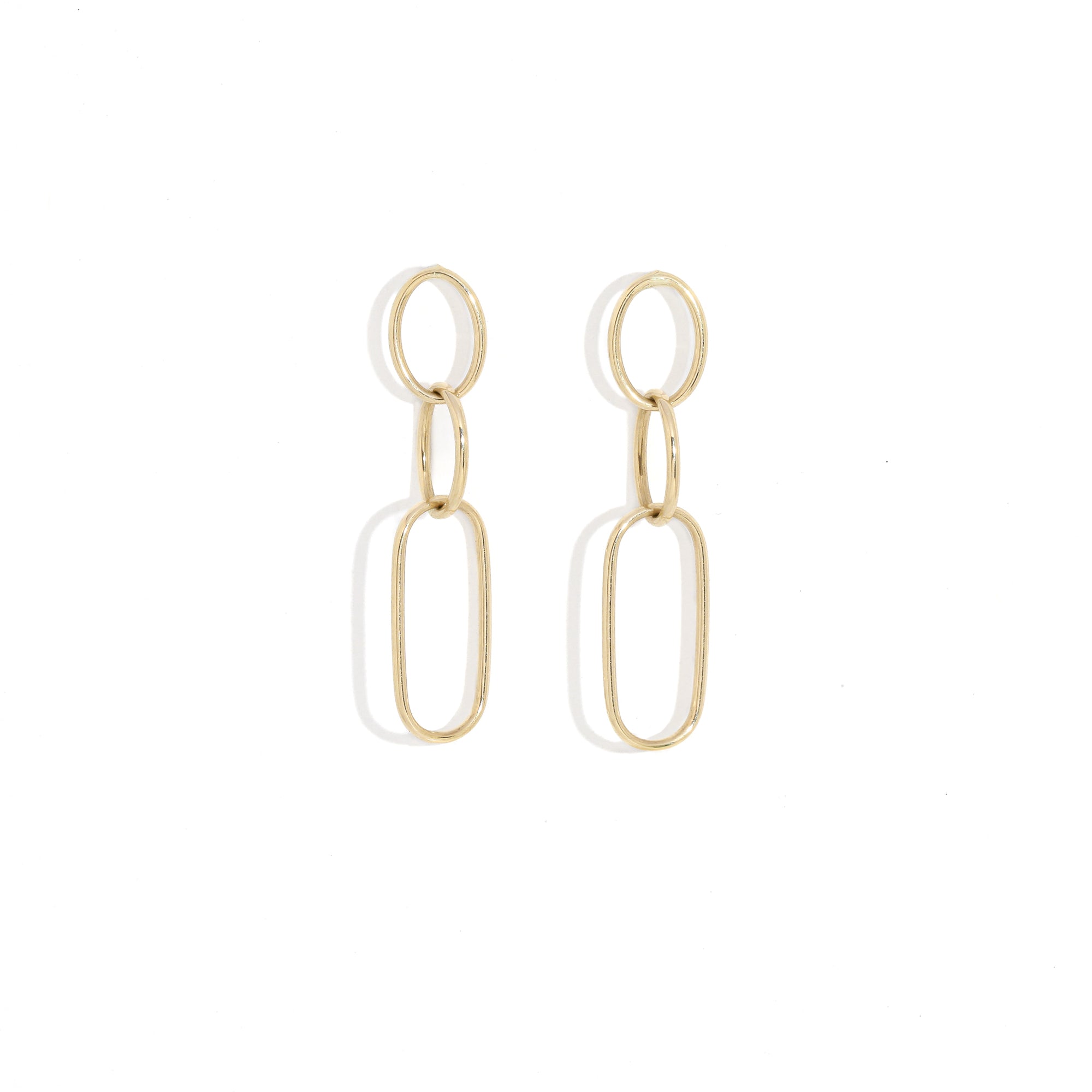 Paperclip Drop Earrings