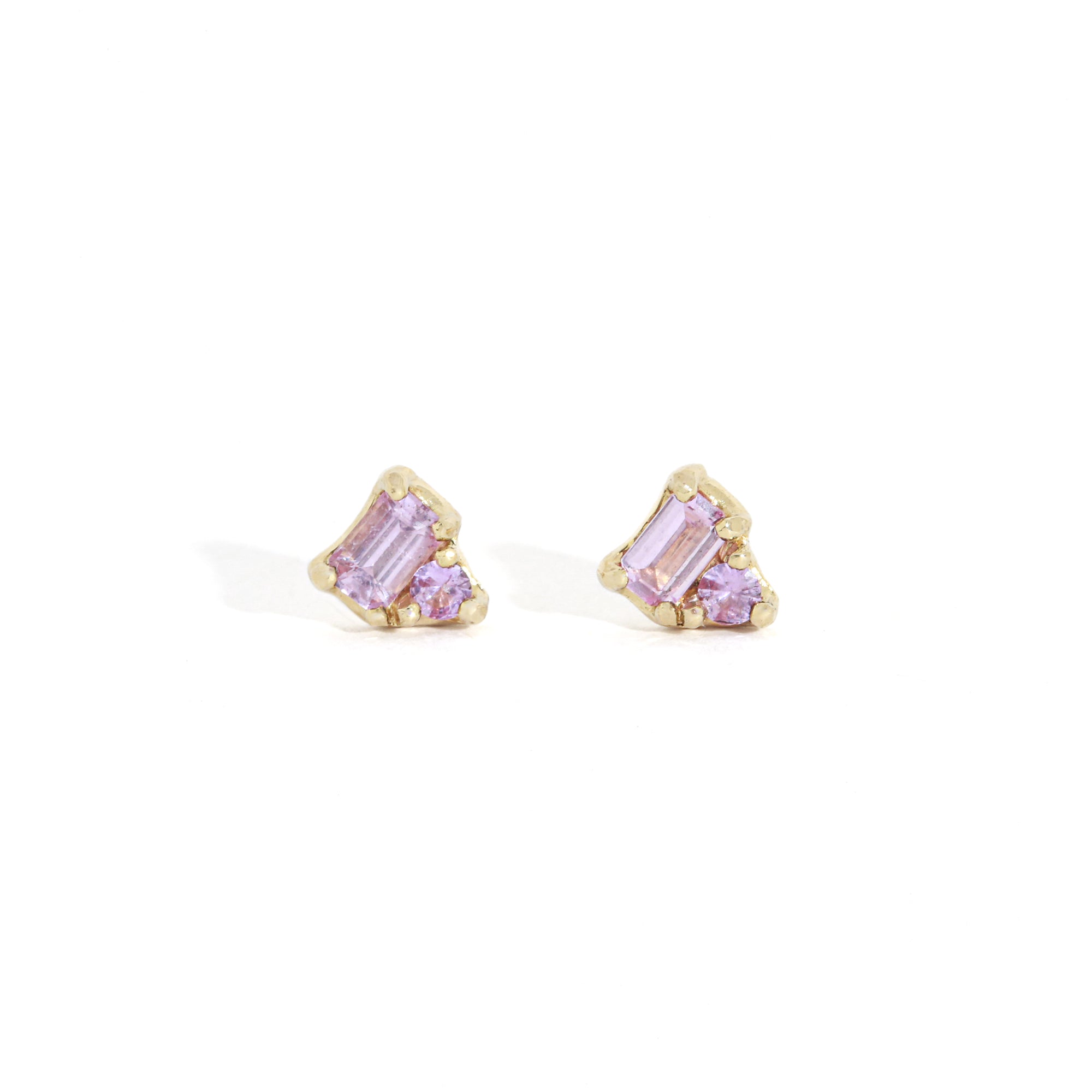 Wink Pink Sapphire Earrings