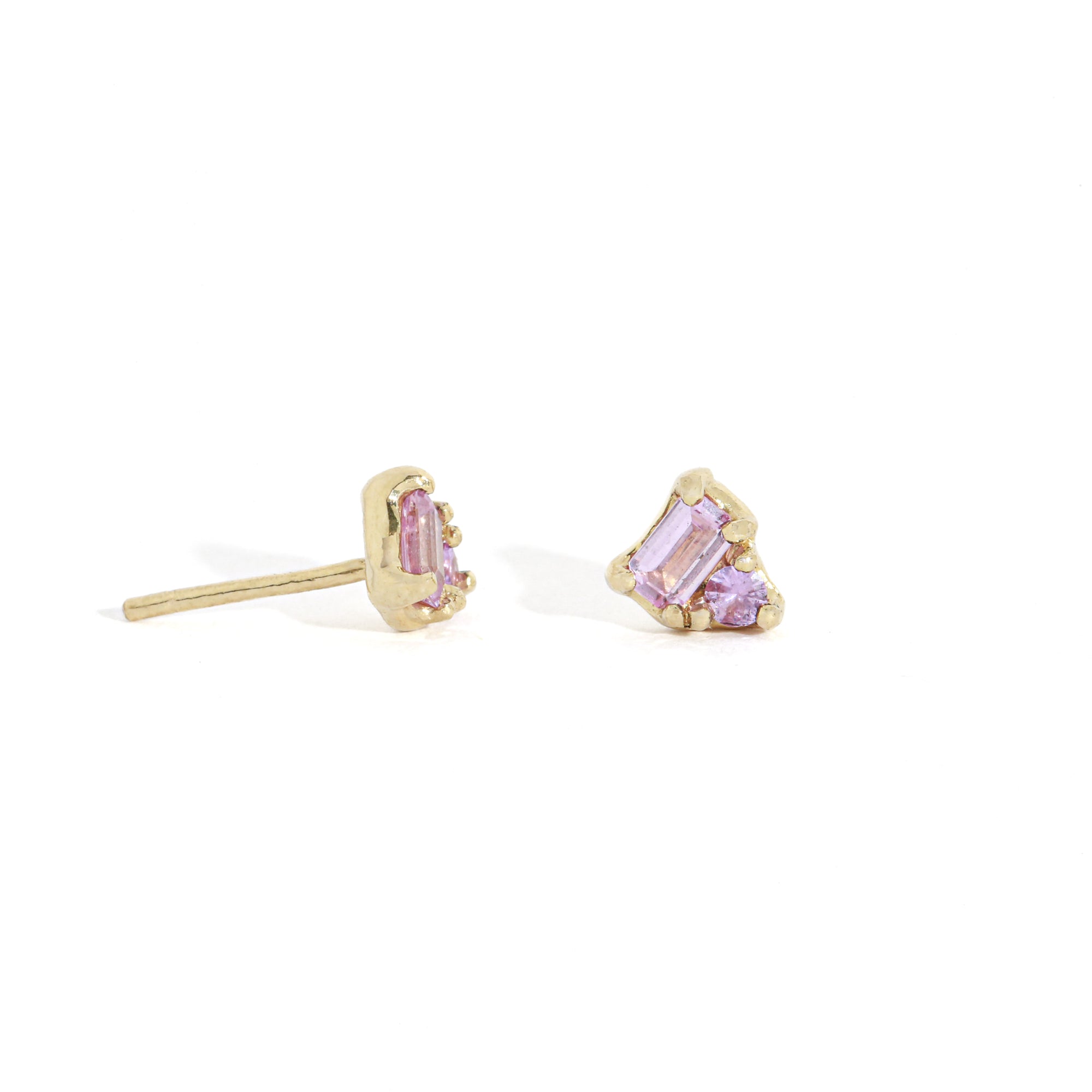 Wink Pink Sapphire Earrings