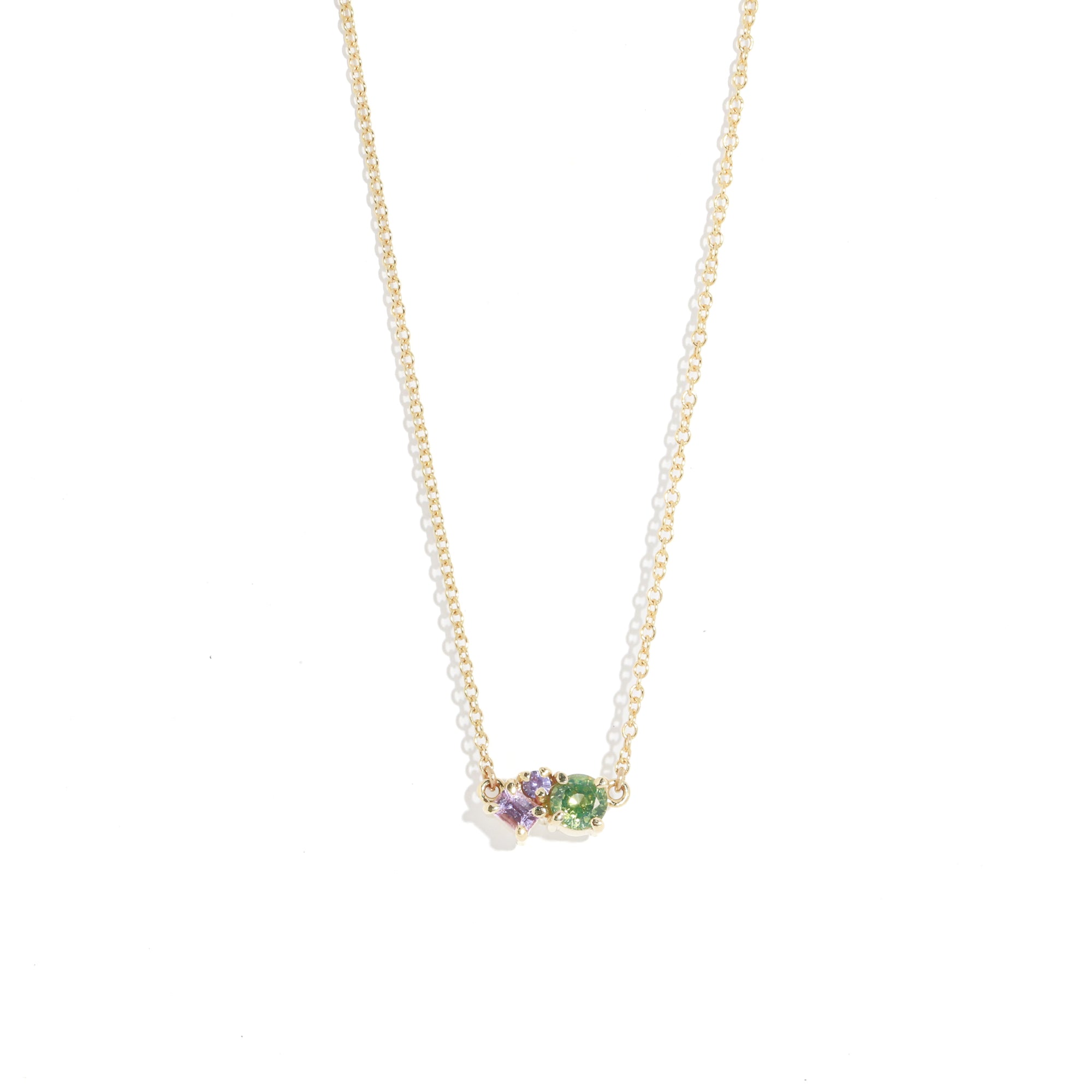 Lotus Sapphire Necklace