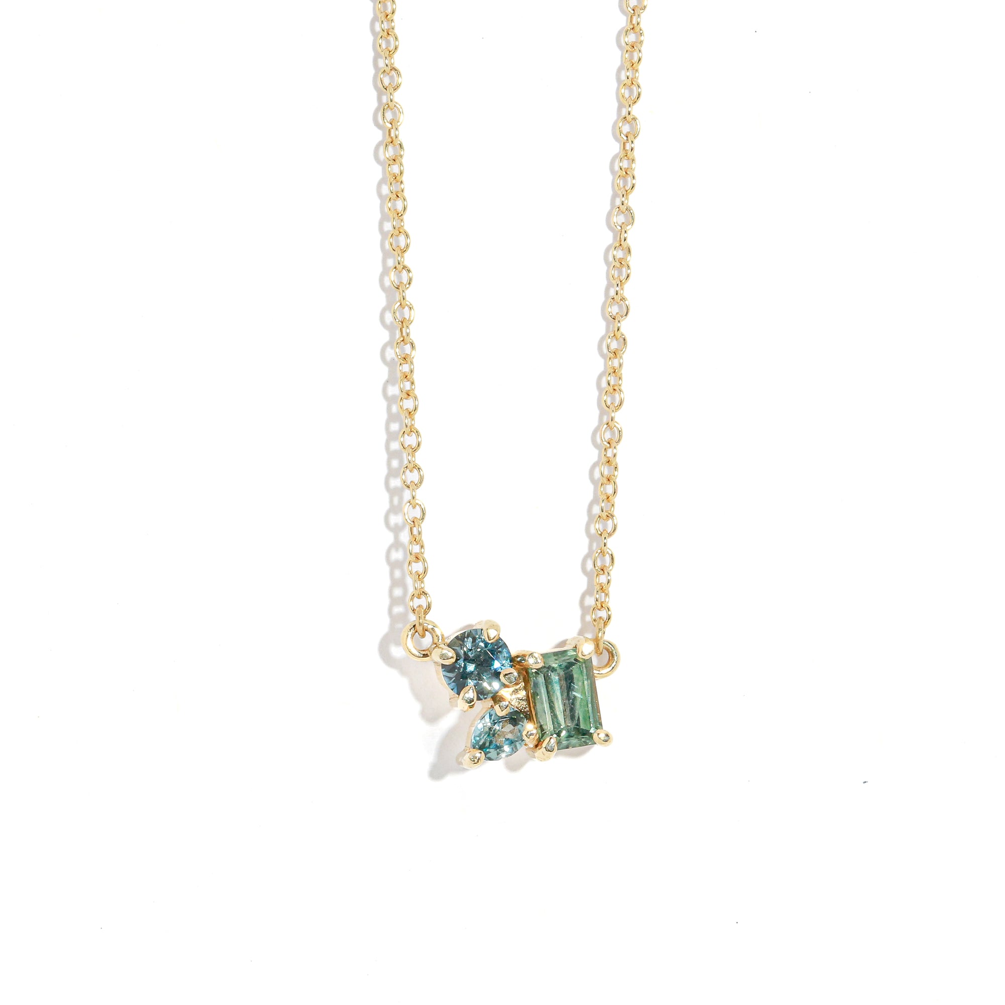 Seaglass Sapphire Necklace