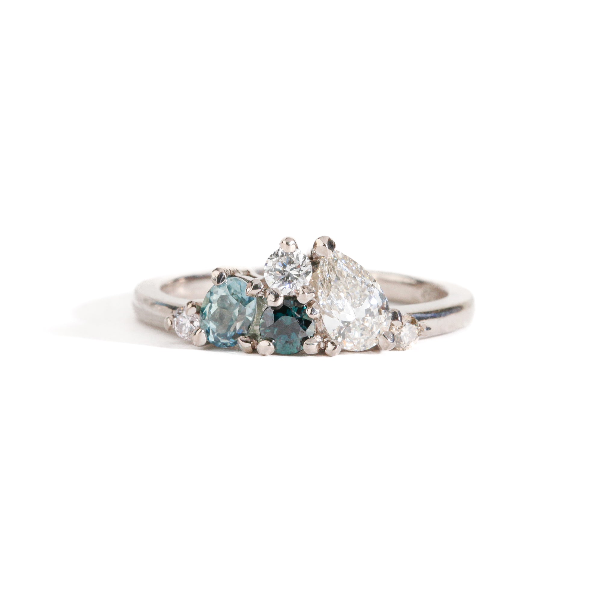 Cloud Mountain Sapphire and Diamond Ring