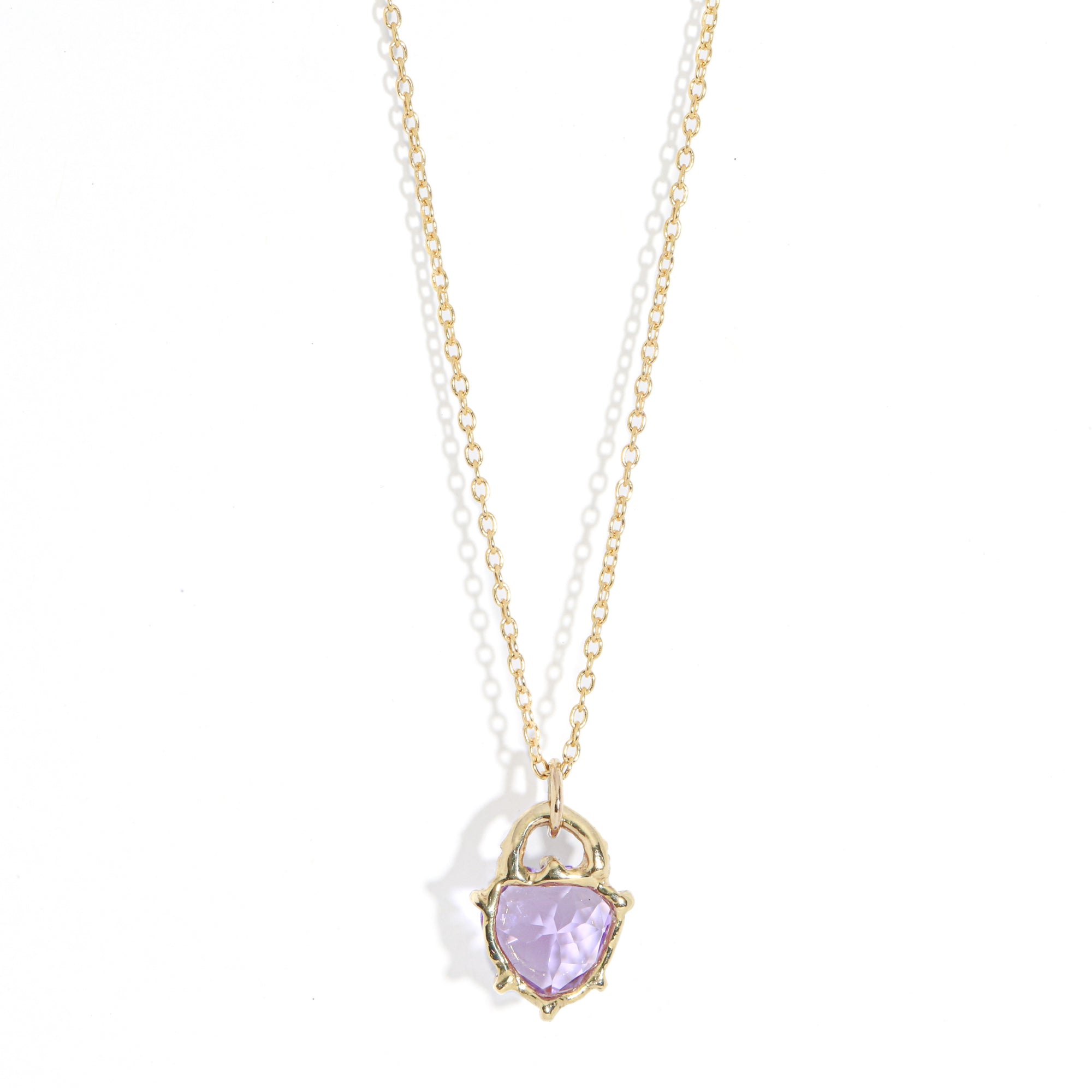 Hold My Heart Pendant - Lilac