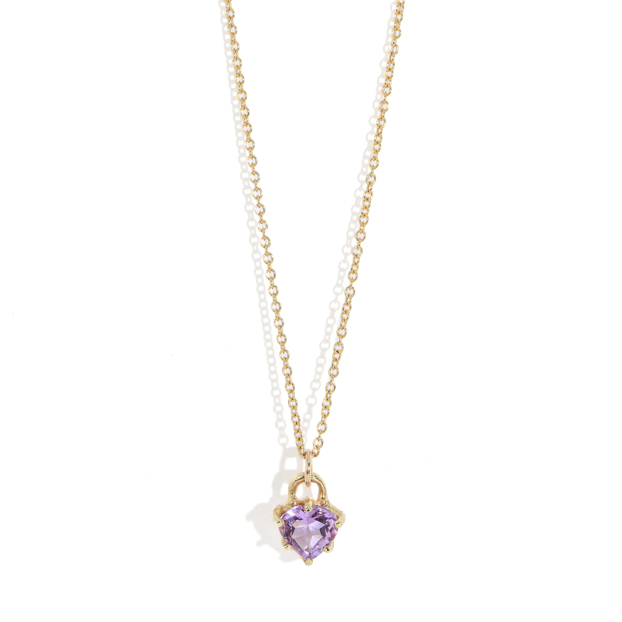 Mini Hold My Heart Pendant - Lilac