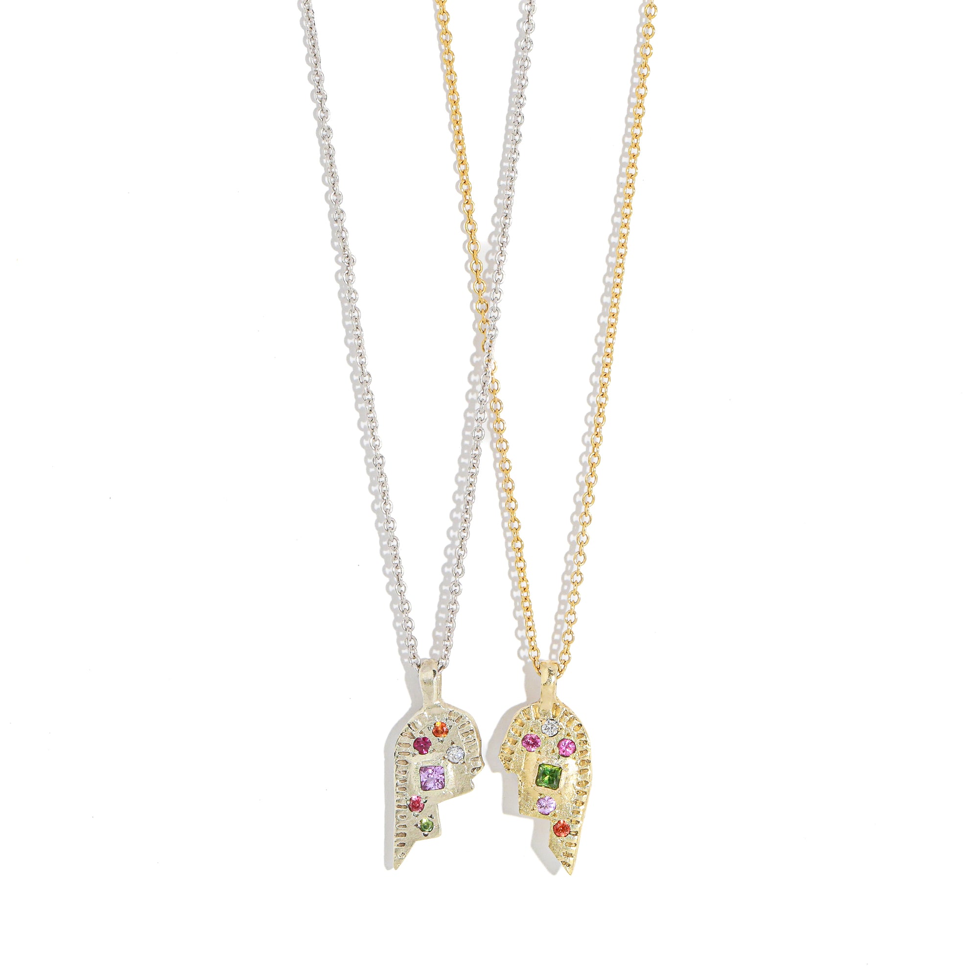 Two of Hearts Necklace Set