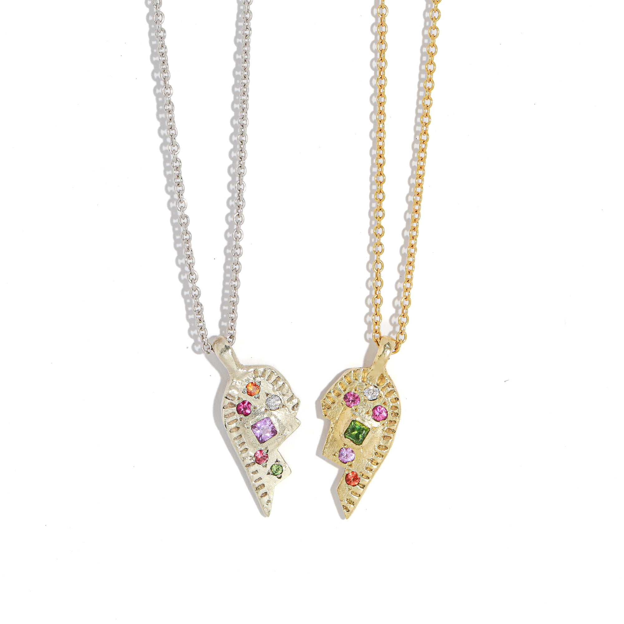 Two of Hearts Necklace Set