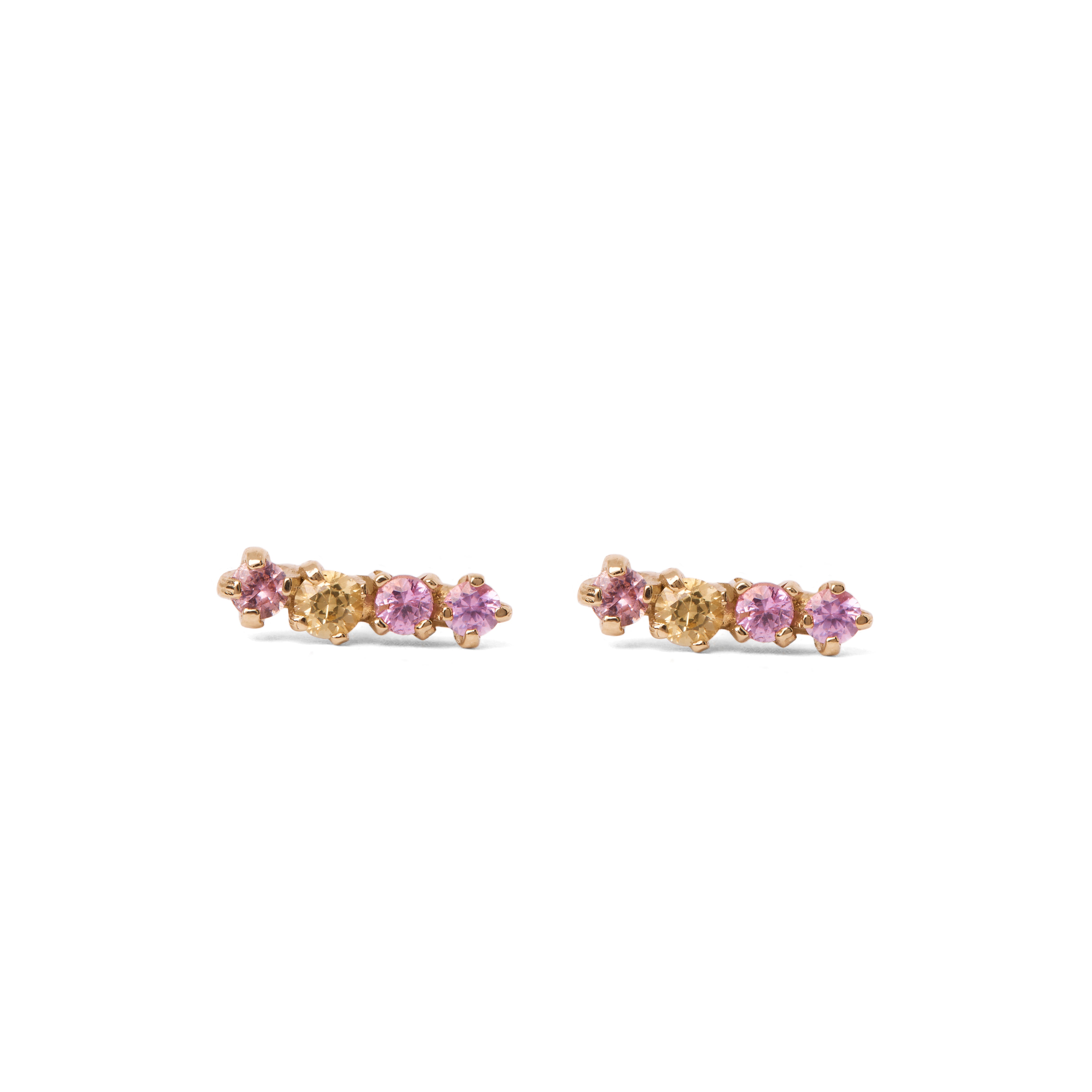 Pink deals sapphire studs