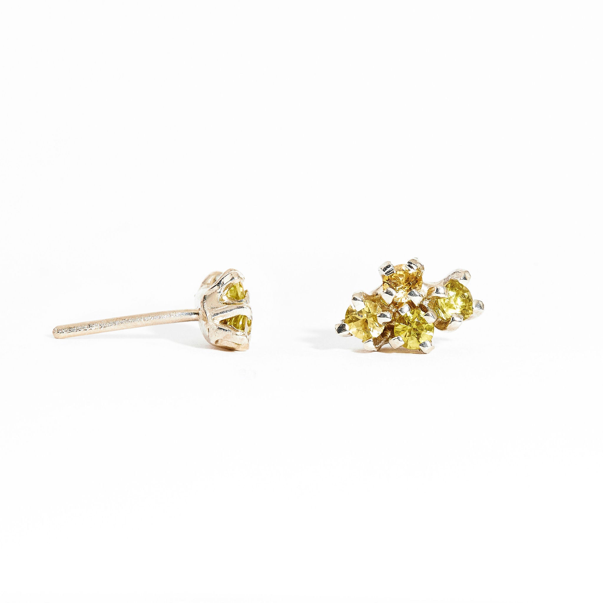 Yellow on sale sapphire studs